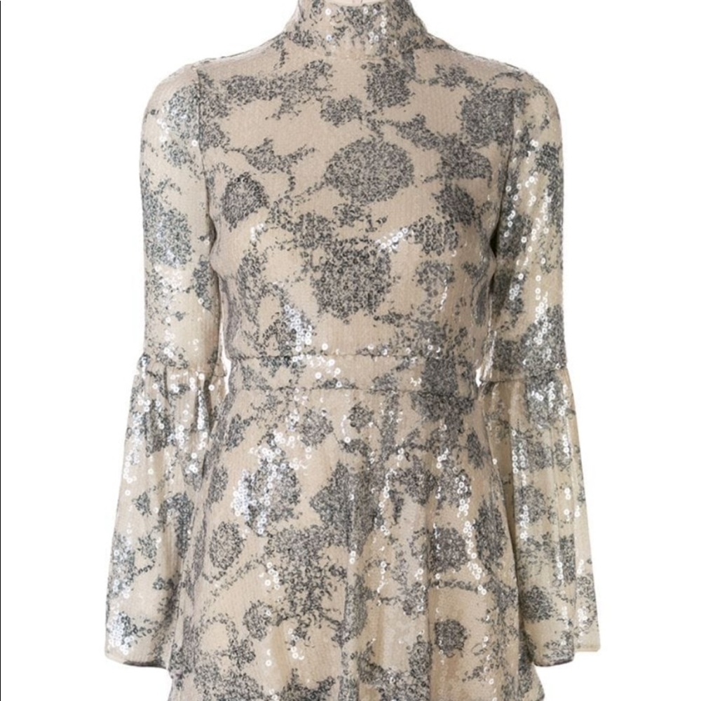 Michelle soft printed sequin Dress by Cynthia Rowley - Picture 8 of 8